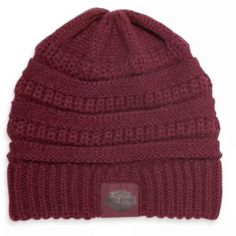 Harley Davidson HD Women’s Winter Open Road Knit Beanie Hat & Gloves 97712-23VW